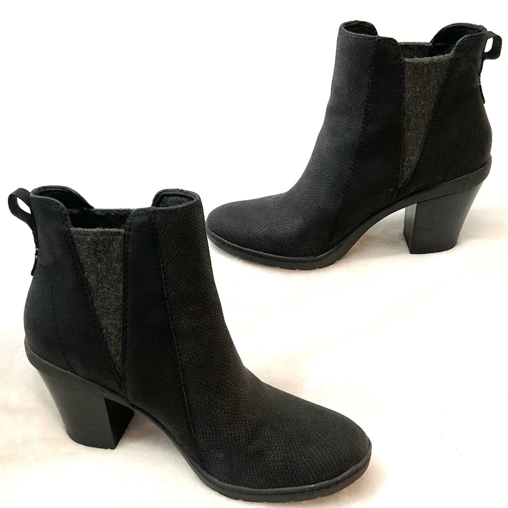 BLACK BARE TRAPS DASHA SLIP ON COMFORT POSTURE PLUS CHELSEA ANKLE BOOT SZ 10 - Picture 3 of 12